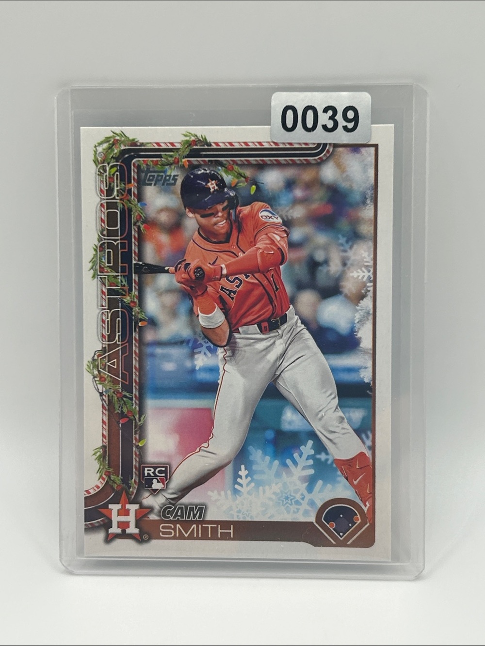 Topps Cam Smith Houston Astros Holiday Baseball Card ⚾️